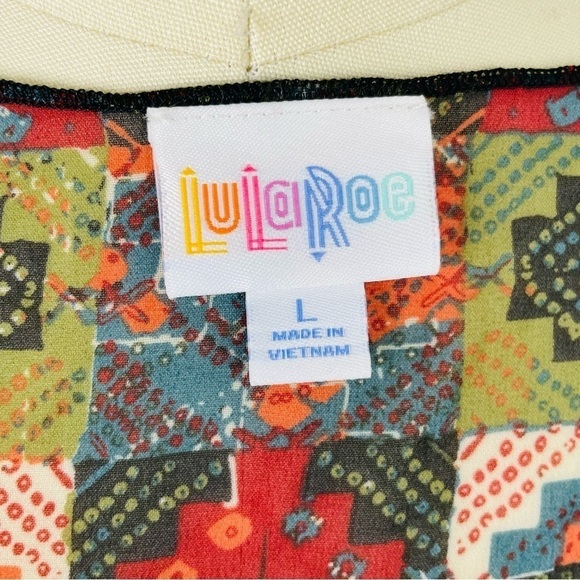 LuLaRoe Monroe Kimono Fringe Layering Jacket Top- Size L (Fits sizes 14-24)- NWT - Picture 7 of 8